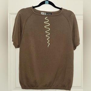 Vintage Jamie Sadock Browne top size Large 100% cotton